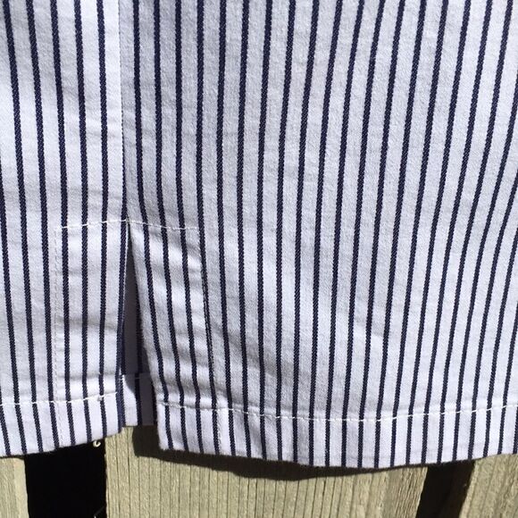 Beautiful Striped Bottom Slit 3x Nautical Stretchy outside zipper Dress - Picture 5 of 10
